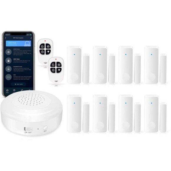 Home Security System (2nd Gen), 11-Piece Wireless Alarm System Kit, Alarm Siren - Picture 1 of 7